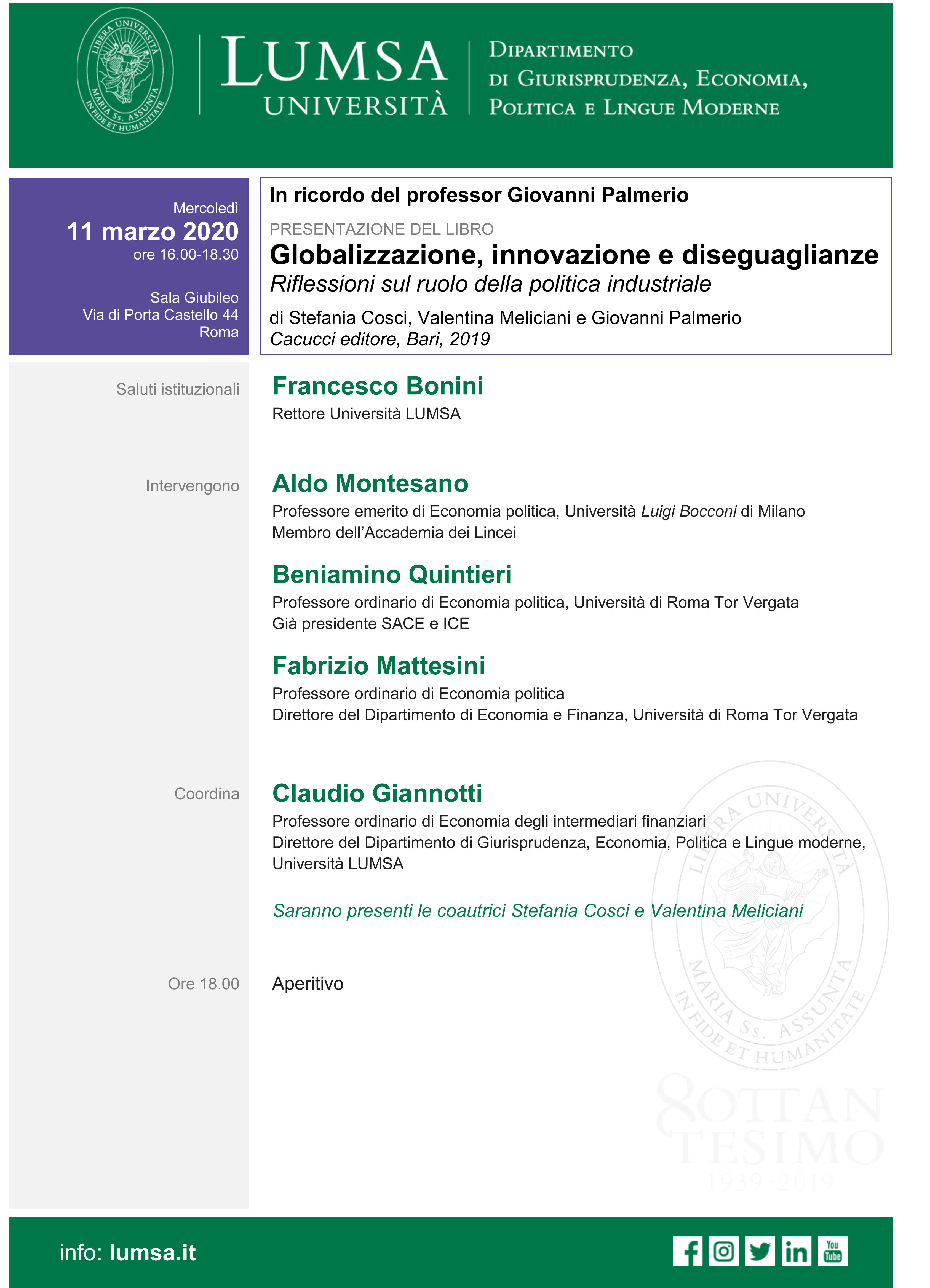 Presentazione - Globalizzazione, innovazione e diseguaglianze